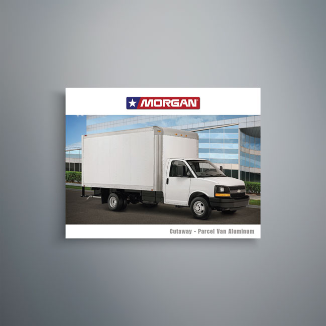 Morgan cutaway parcel van aluminum truck body for commercial delivery applications